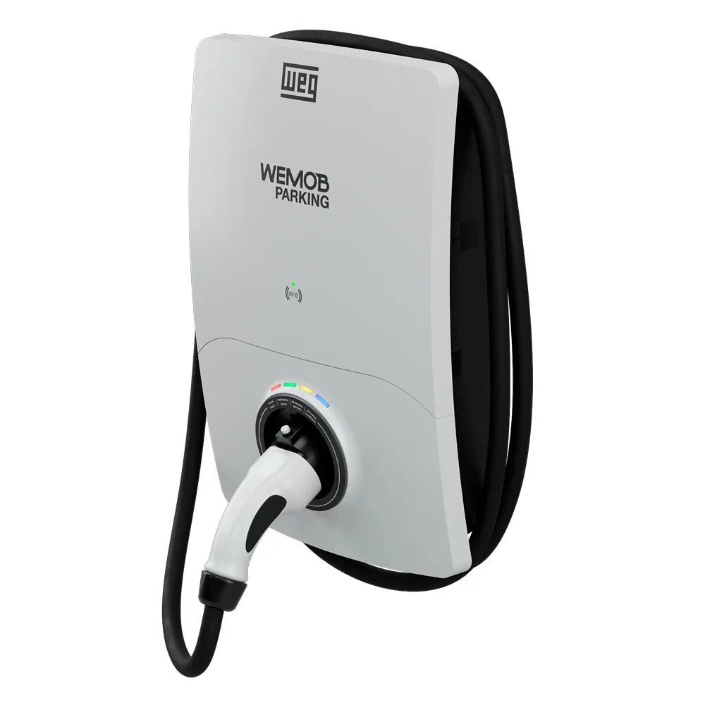 Estação de Recarga de Veículos Elétricos Weg 22Kw Parking Geração 2 Para Condomínios WEMOB-P-023-W-R-1T2